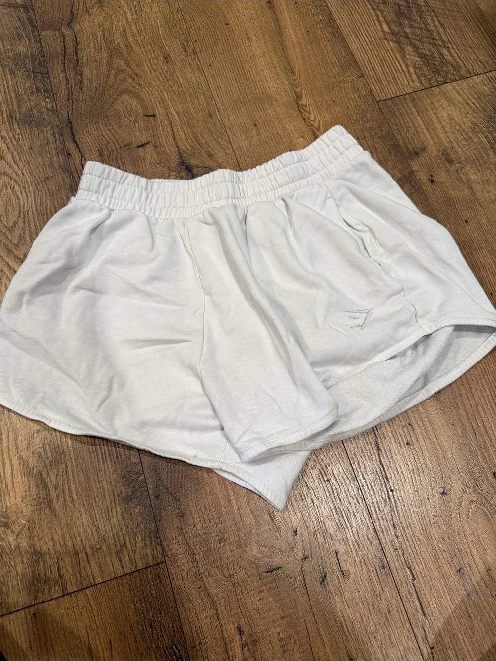 Women’s White gymshark shorts